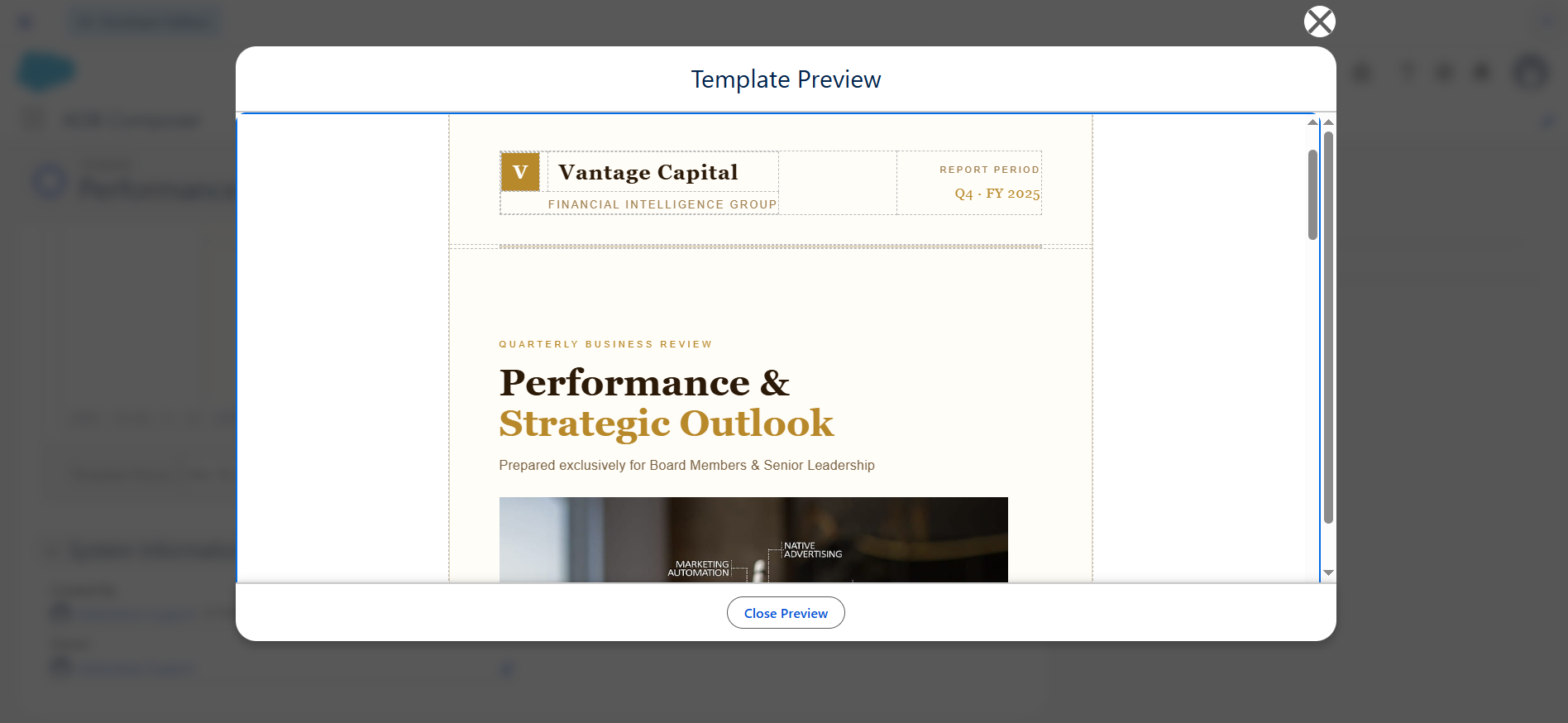 Create and Preview Template: screenshot 6