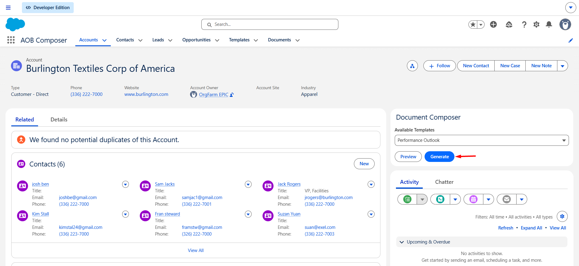 Generate Document using Component: screenshot 4