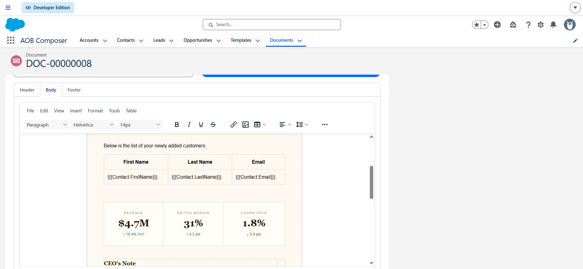 Document Object: screenshot 3