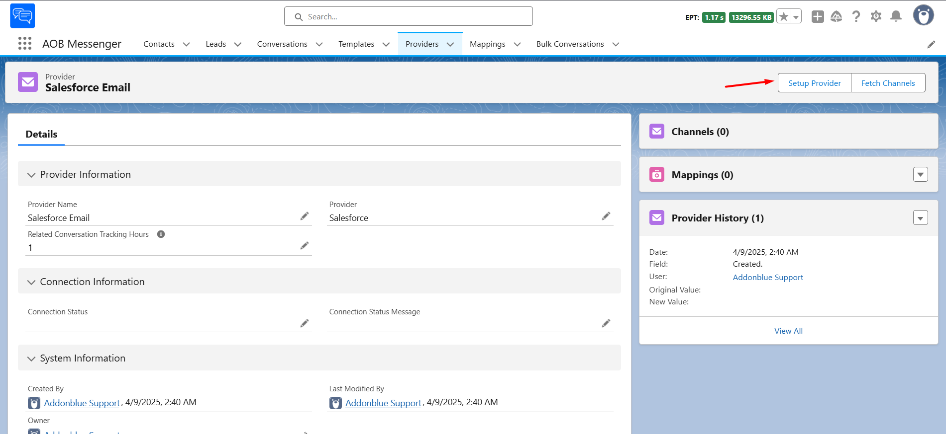 Setup Salesforce for sending emails: screenshot 4