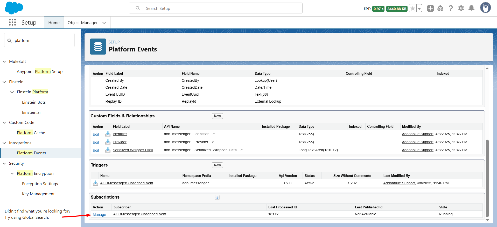 AOB Messenger status/incoming not getting updated: screenshot 2