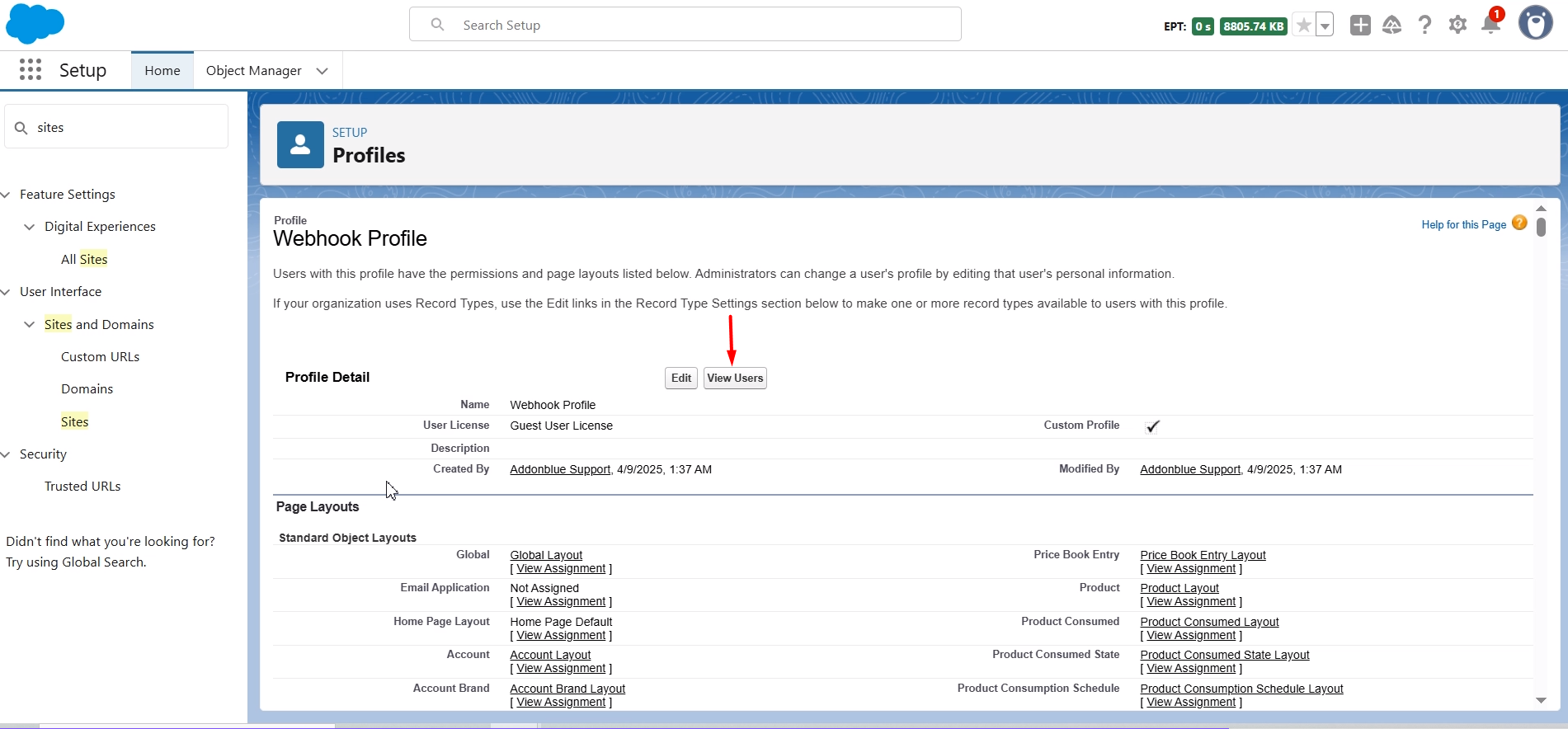 Setup Sites for Incoming Webhook Requests: screenshot 5