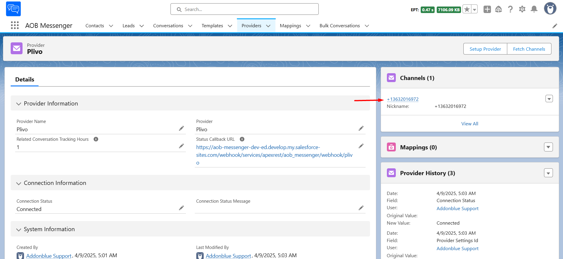 Setup Plivo for sending SMS/MMS: screenshot 4