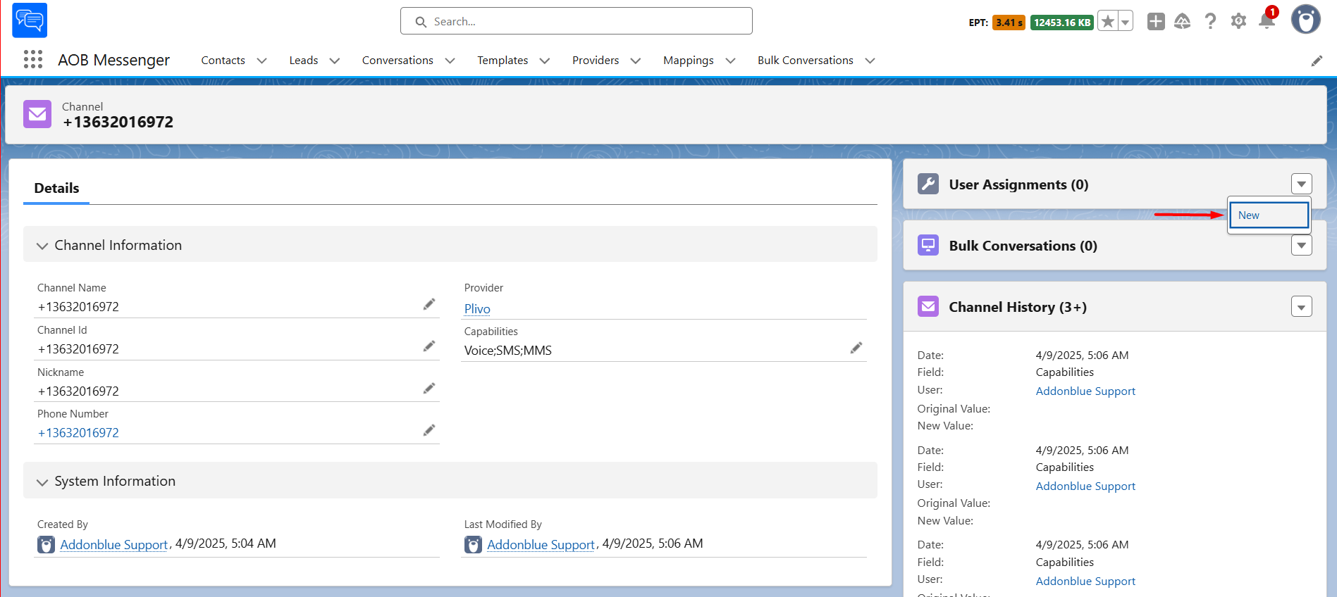Setup Plivo for sending SMS/MMS: screenshot 5