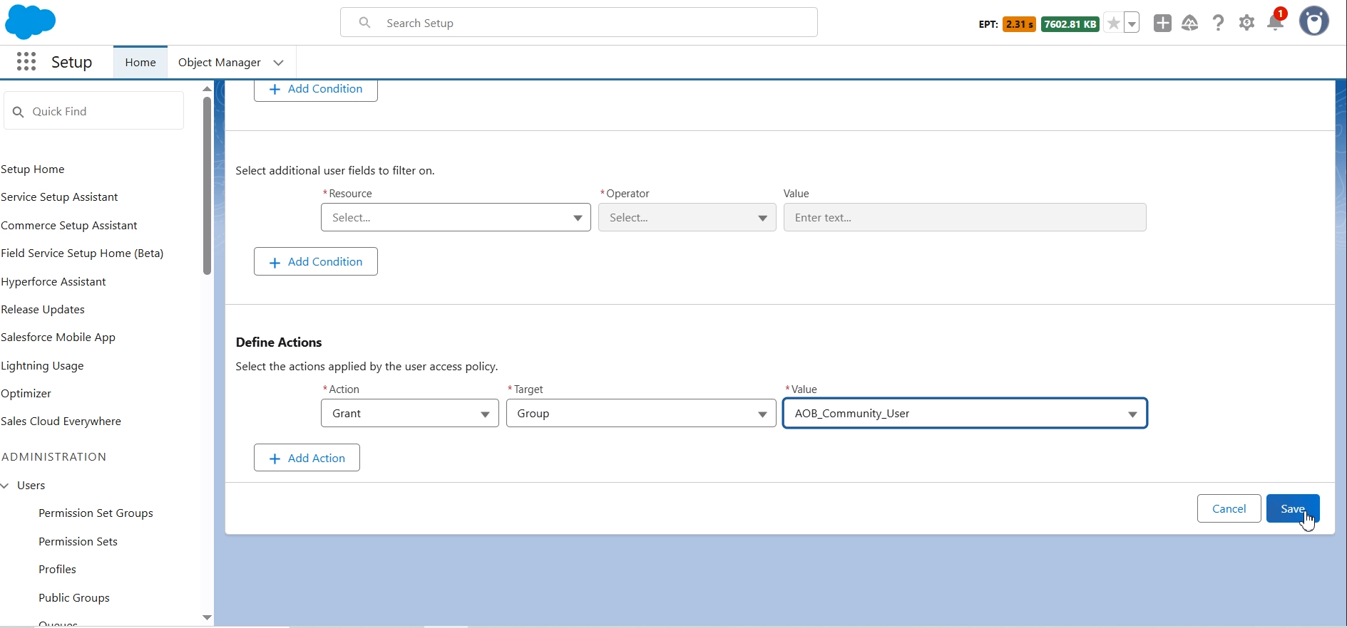 Share channel and template records with Community User: screenshot 7