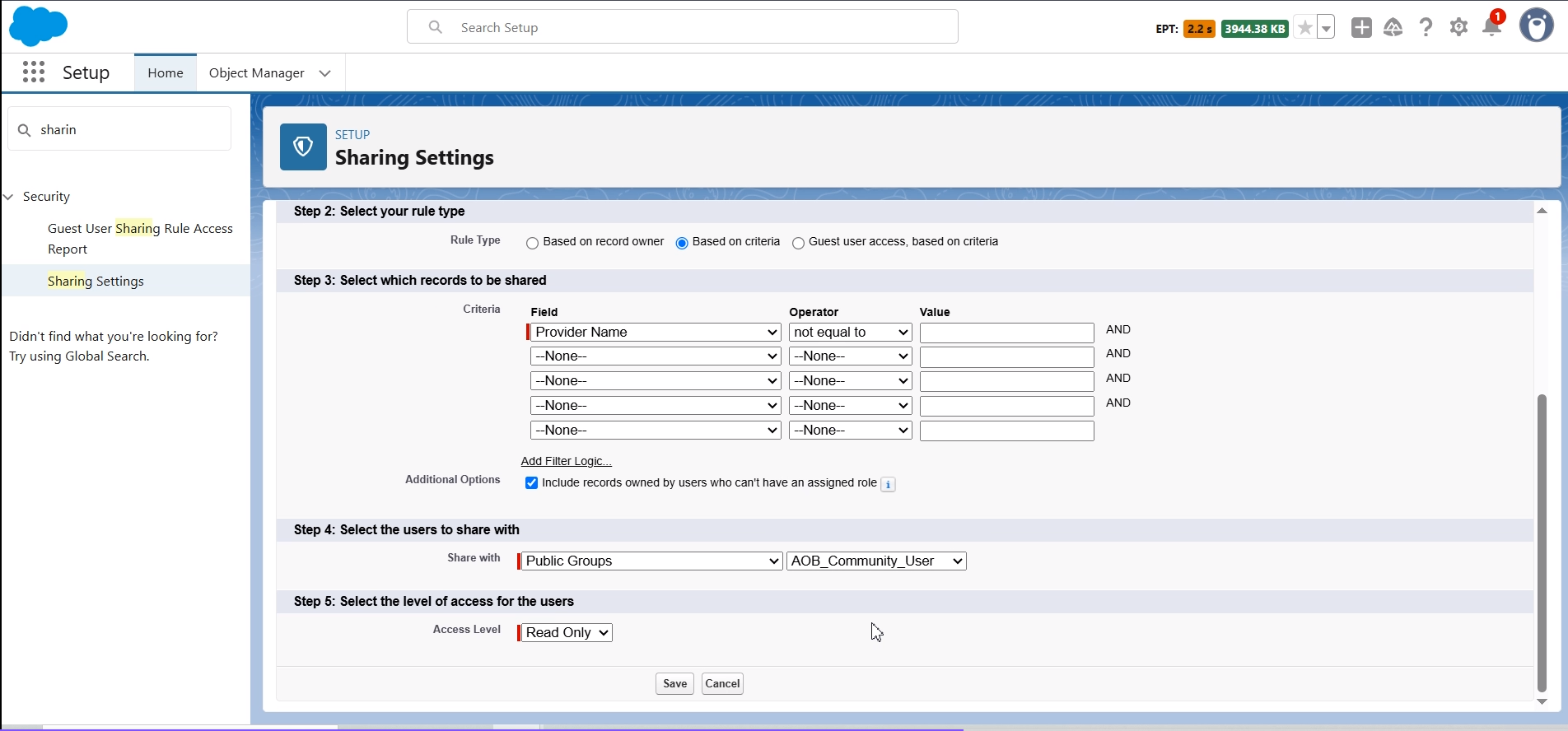 Share channel and template records with Community User: screenshot 11