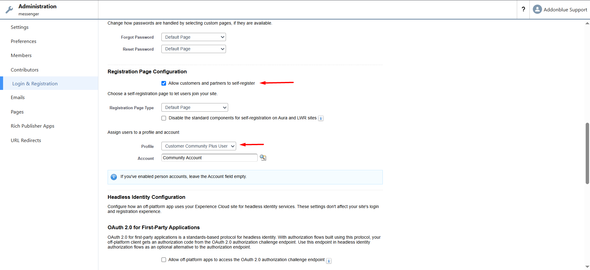 Setup conversations component for Community Users (Optional): screenshot 4