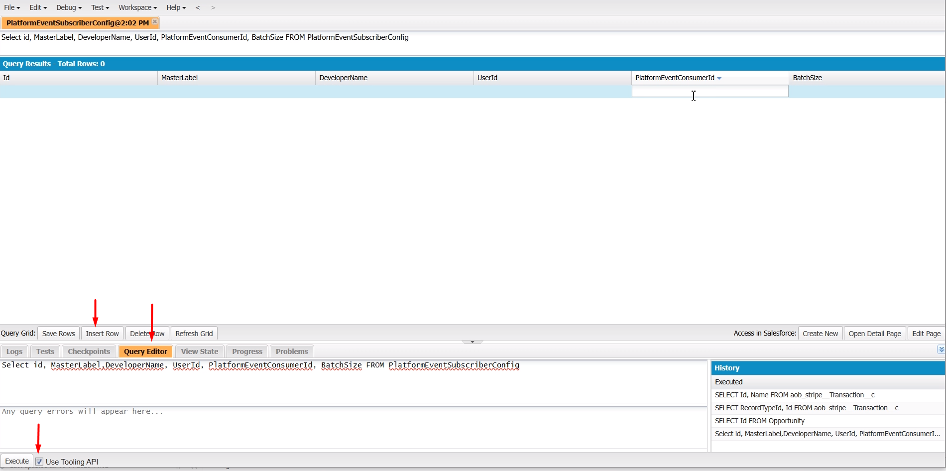 AOB Messenger Subscriber Event setup: screenshot 2