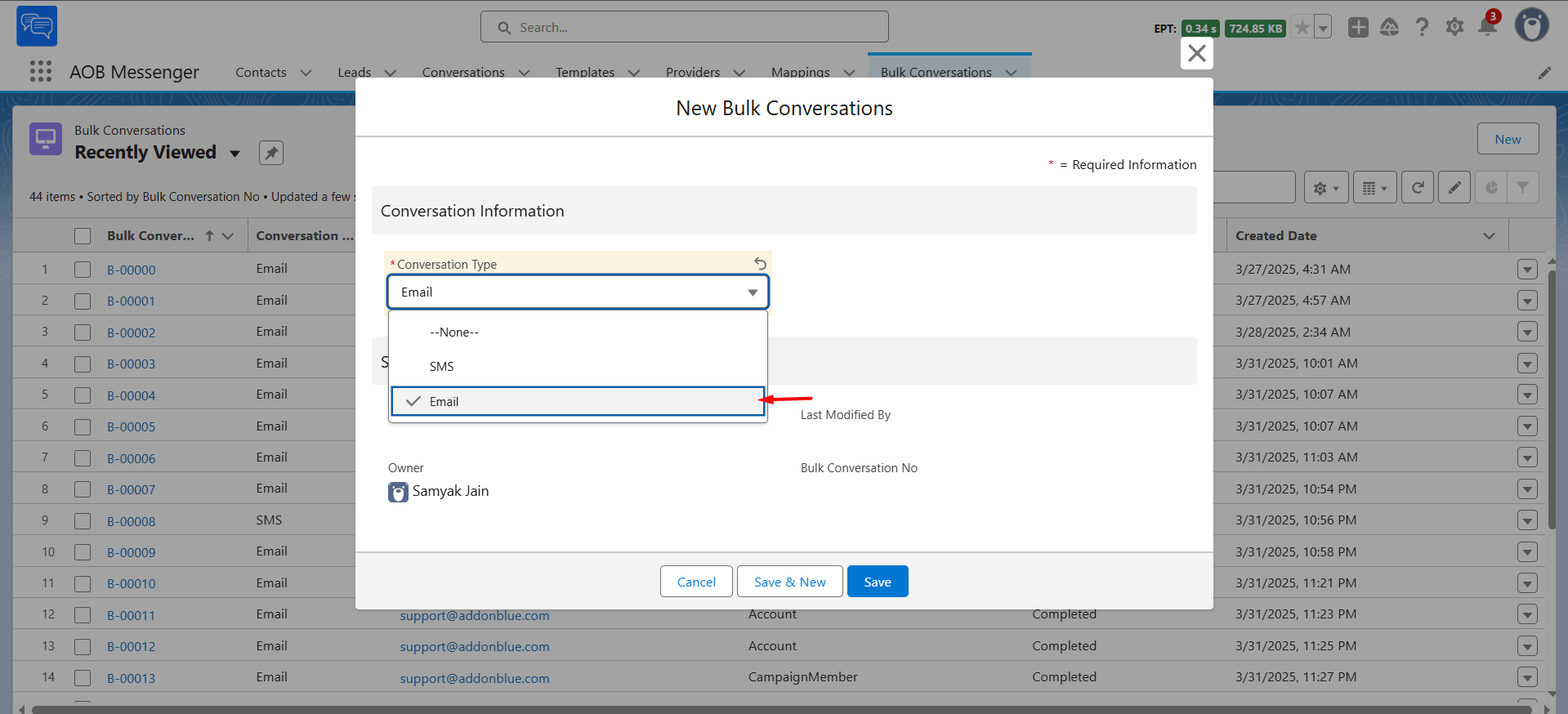 Bulk Conversations for Email: screenshot 1