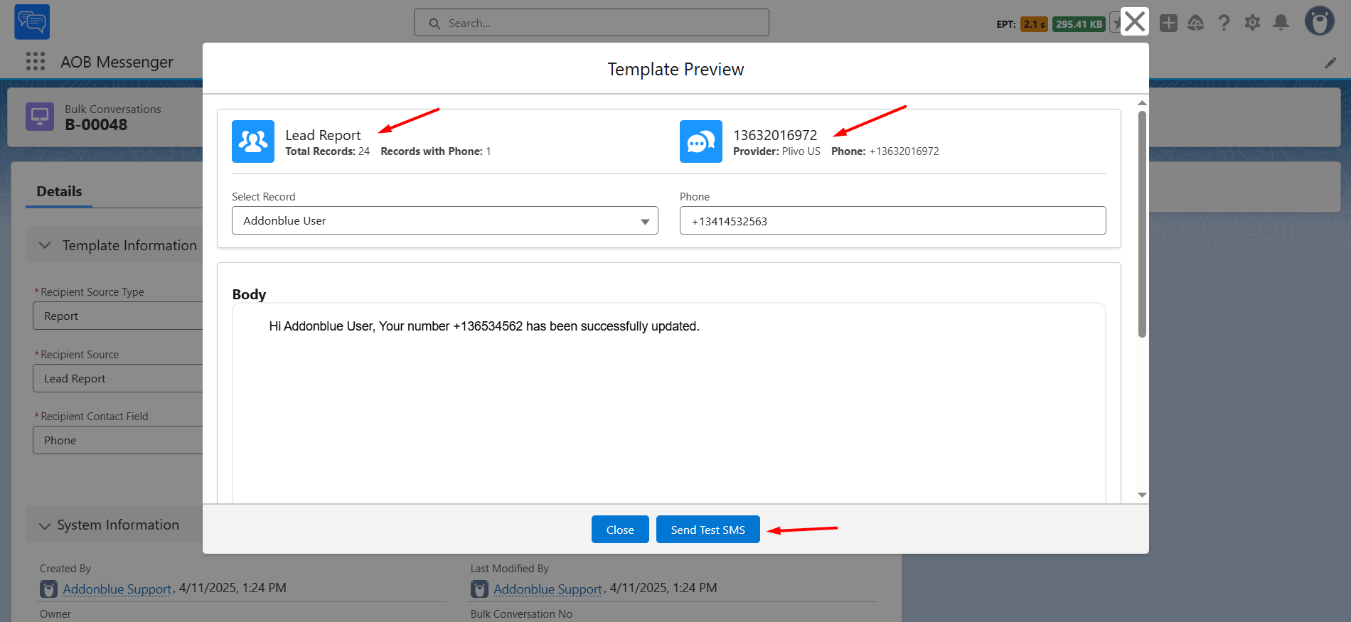 Bulk Conversations for SMS: screenshot 4