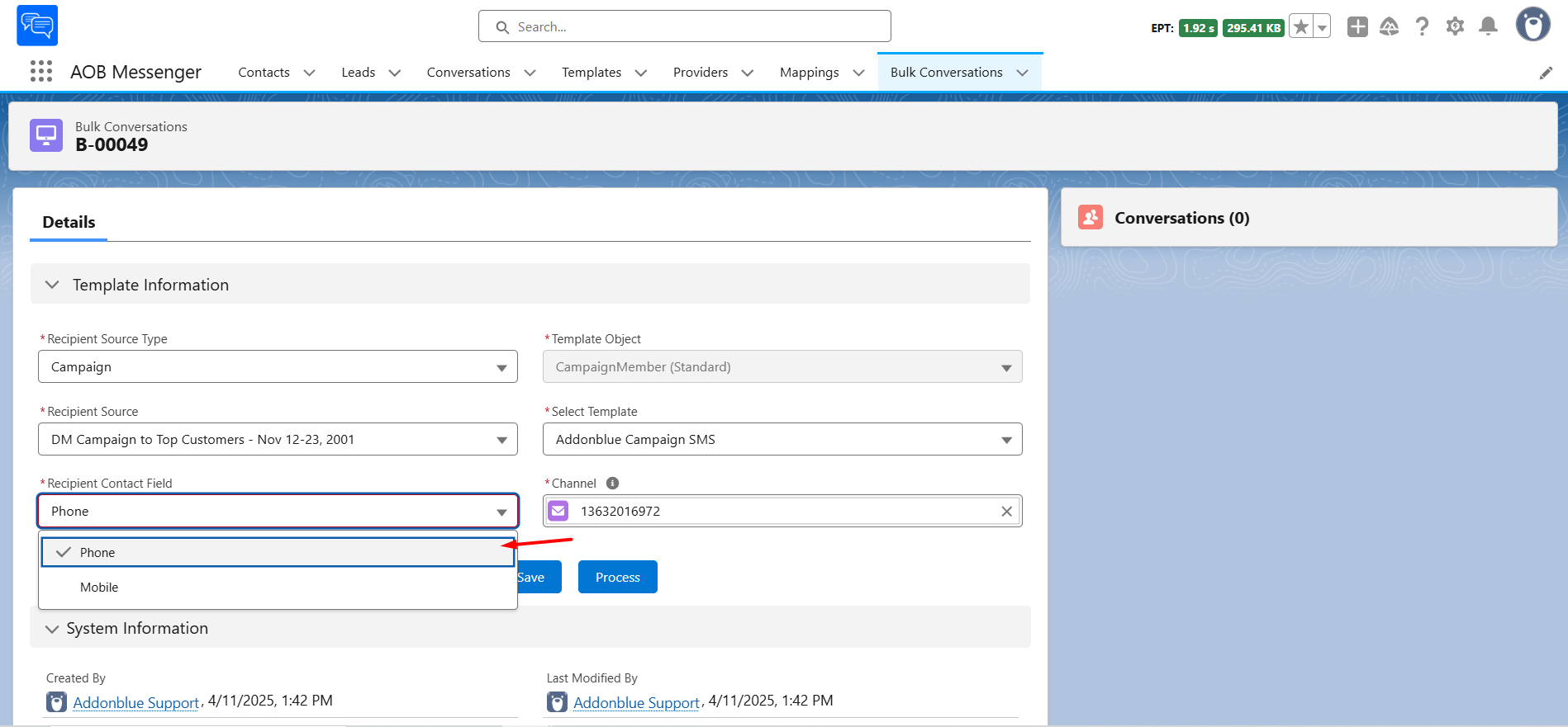 Bulk Conversations for SMS: screenshot 9