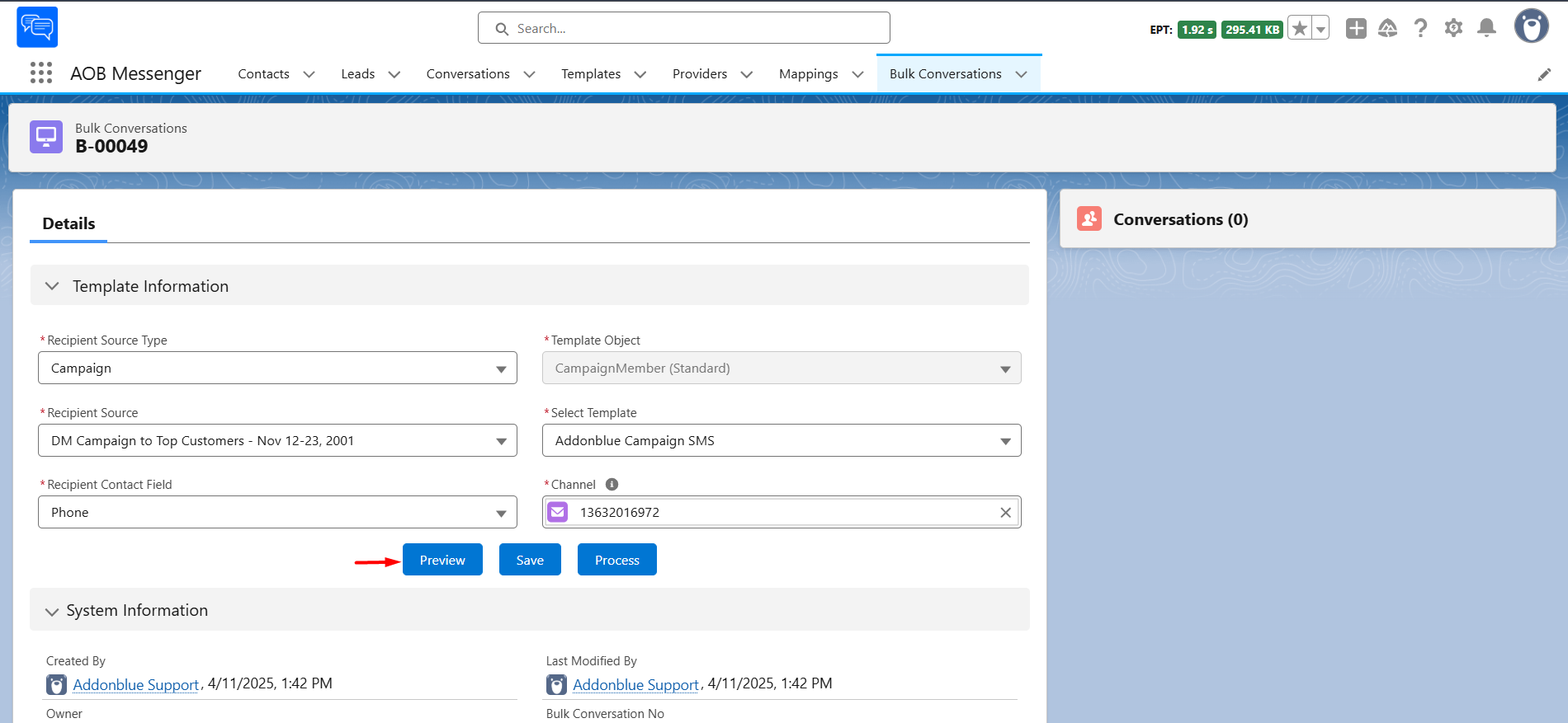 Bulk Conversations for SMS: screenshot 10