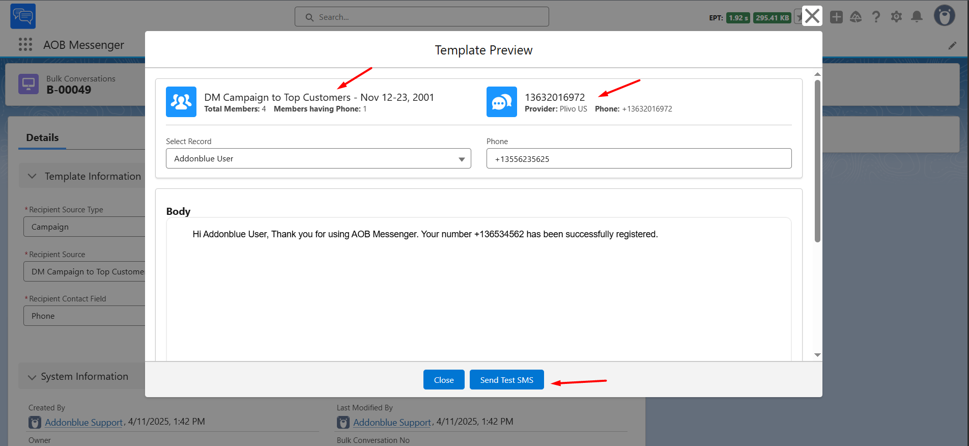 Bulk Conversations for SMS: screenshot 11