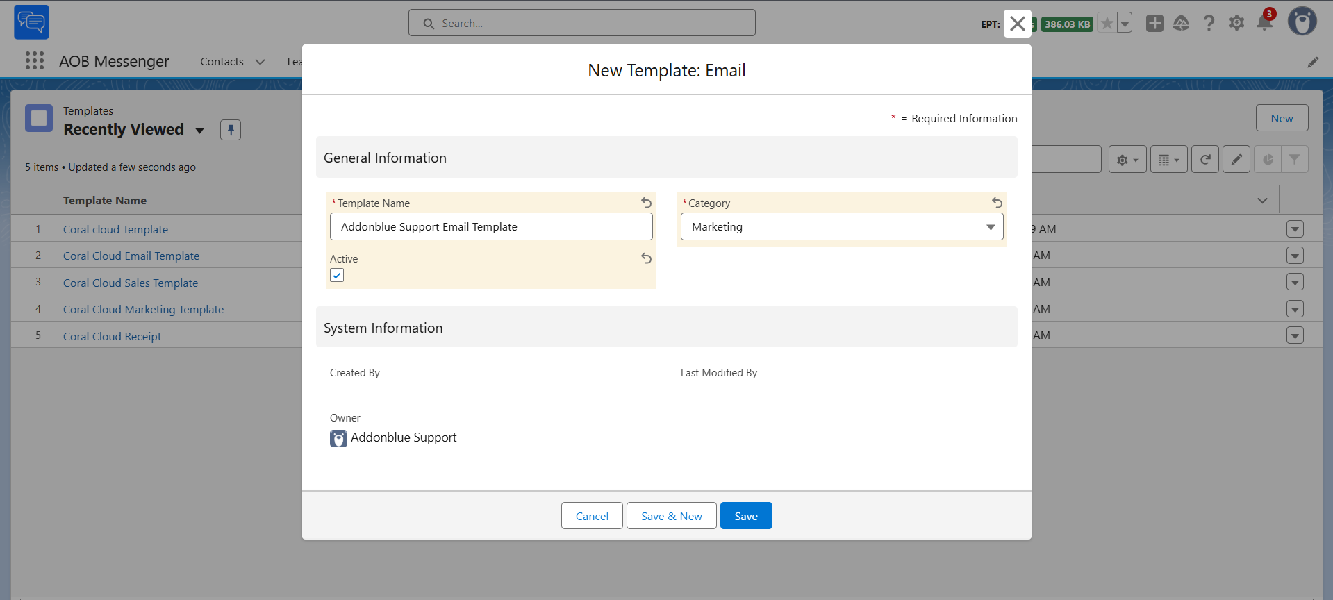 Create and Preview Email Template: screenshot 1