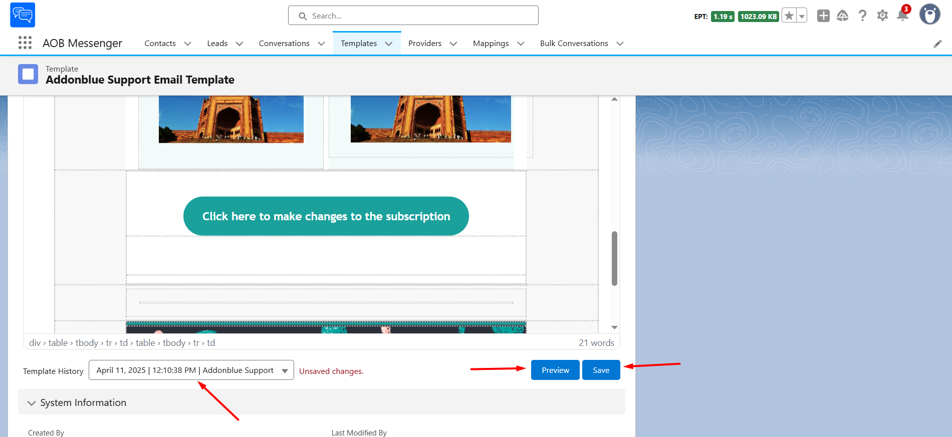 Create and Preview Email Template: screenshot 4