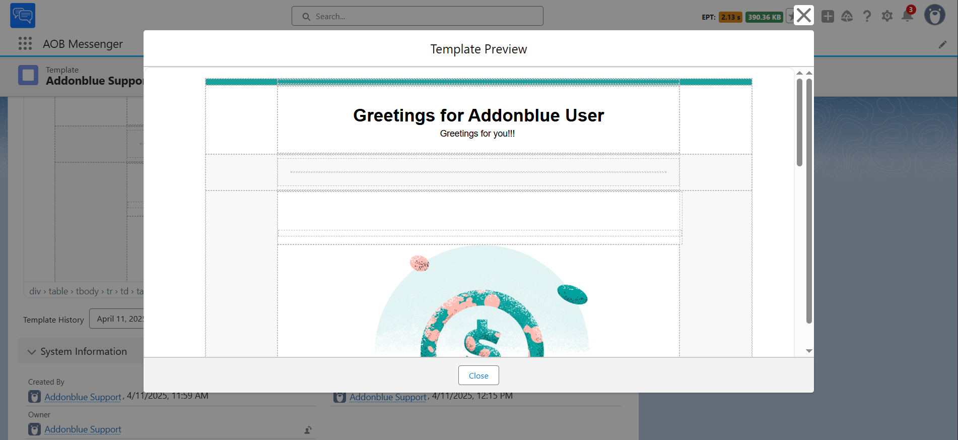 Create and Preview Email Template: screenshot 6