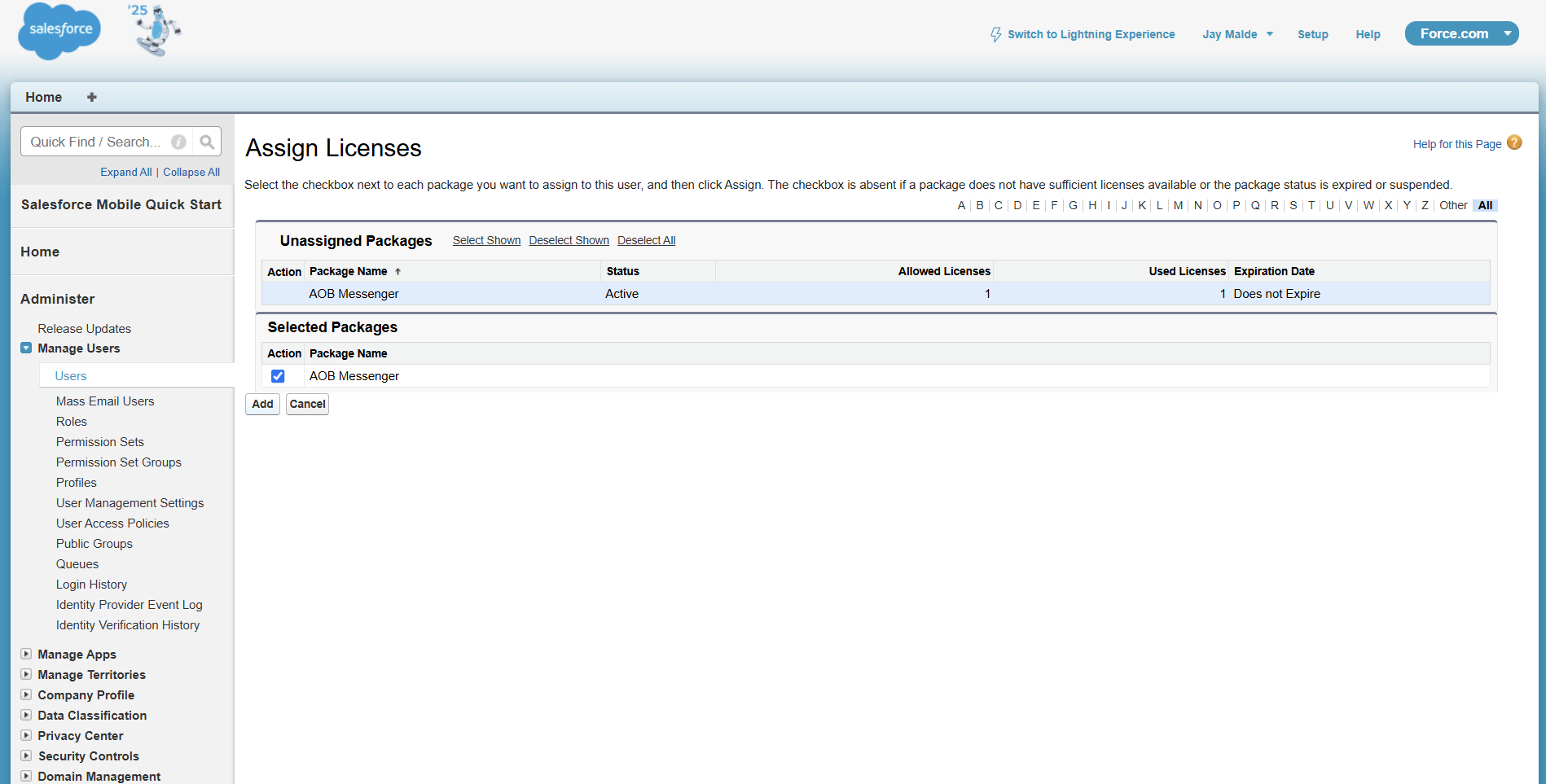 AOB Messenger Setup: screenshot 3