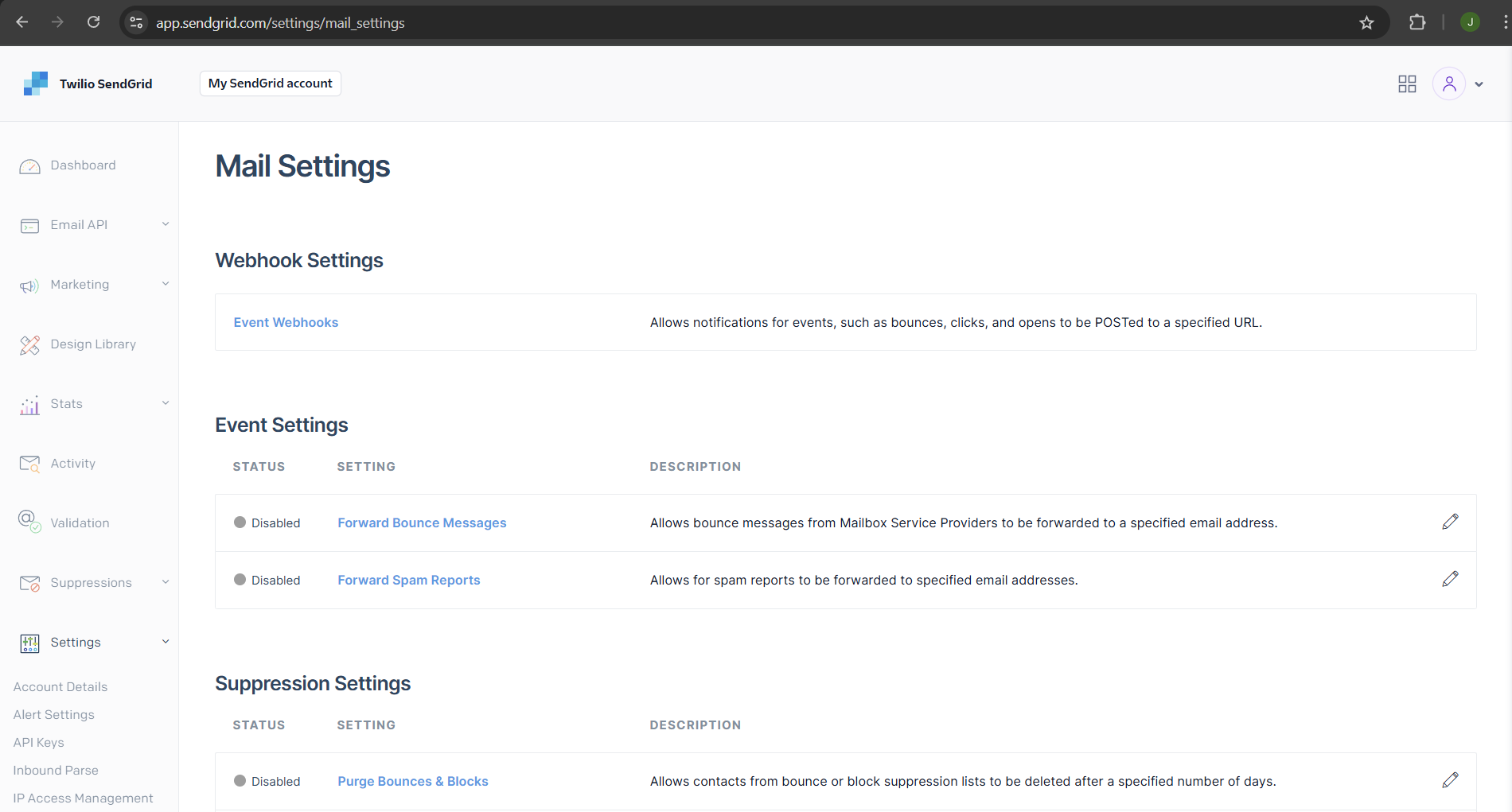 Setup Sendgrid for sending emails: screenshot 8