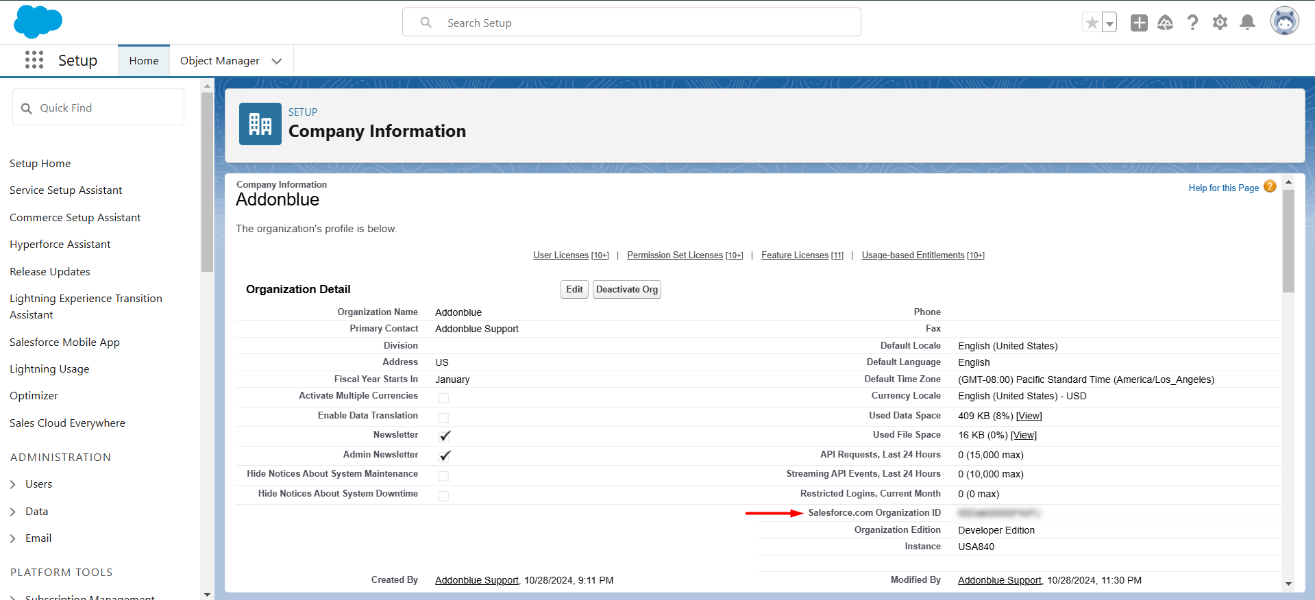 Grant Addonblue Access to Your Org: screenshot 3