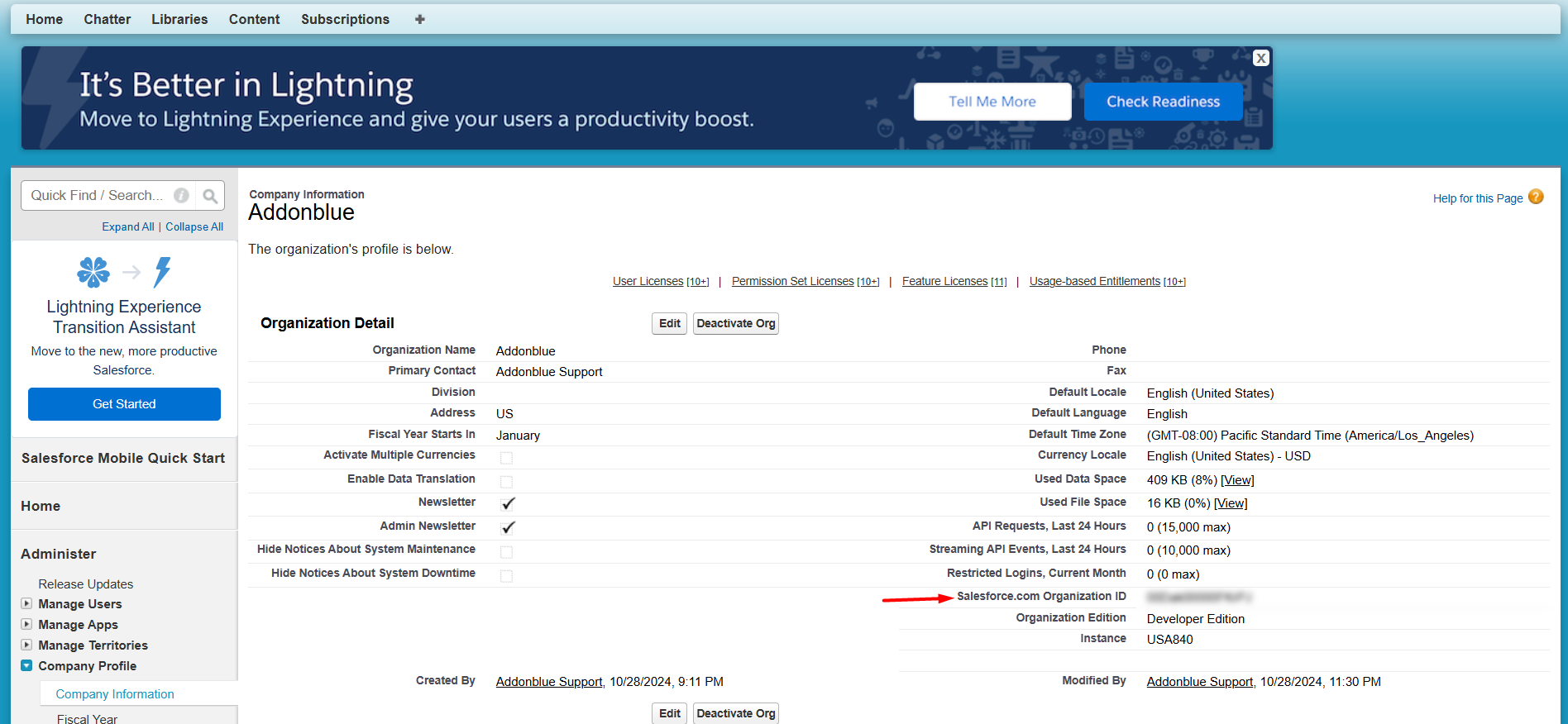 Grant Addonblue Access to Your Org: screenshot 4