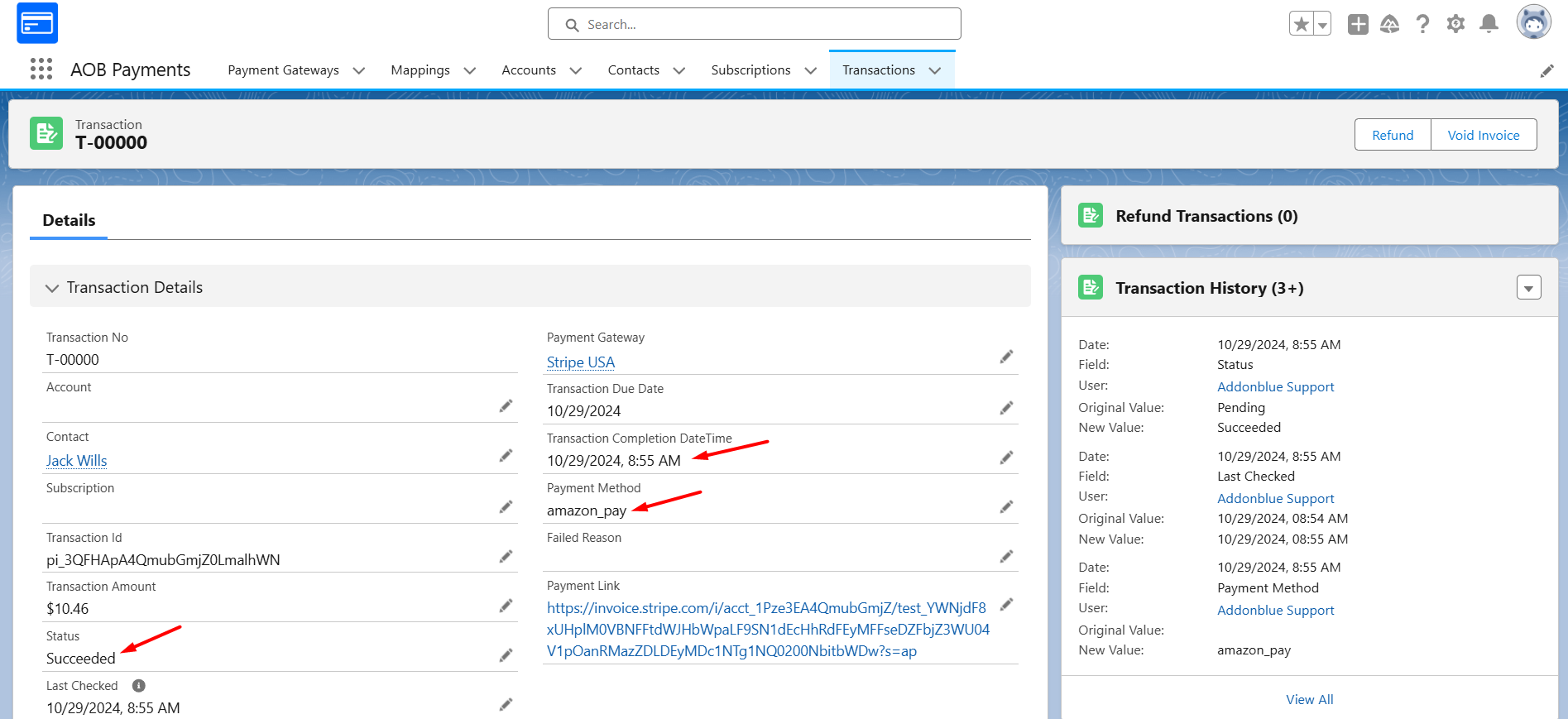 Transaction Processing Batch: screenshot 2