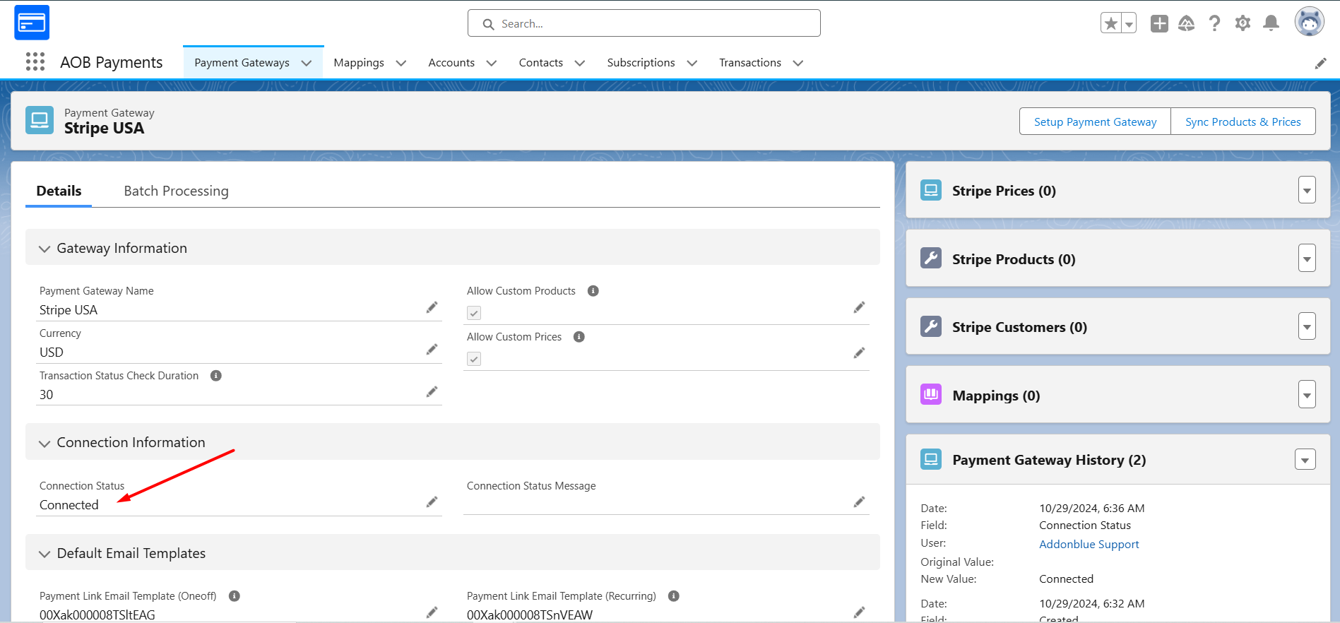 Setup payment gateway: screenshot 3
